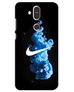 Чехол для Nokia 8.1 (2018) с картинкой «Nike и синий дым»