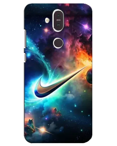 Чехол для Nokia 8.1 (2018) с картинкой «Космический Nike Swoosh» Чехол для Nokia 8.1 (2018) с картинкой «Космический Nike Swoosh»