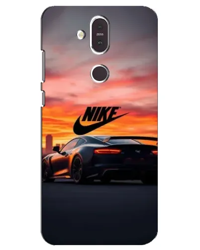 Чехол для Nokia 8.1 (2018) с картинкой «Nike и суперкар» Чехол для Nokia 8.1 (2018) с картинкой «Nike и суперкар»