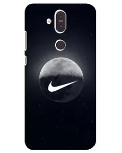 Чехол для Nokia 8.1 (2018) с картинкой «Nike в стиле граффити»