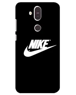 Чехол для Nokia 8.1 (2018) с картинкой «Мазки краски Nike»