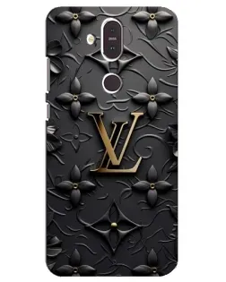 Чехол для Nokia 8.1 (2018) с картинкой «Кожаная текстура LV»