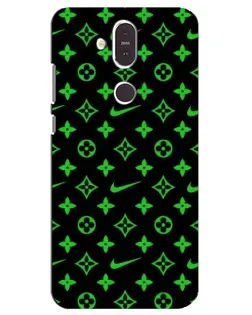 Чехол для Nokia 8.1 (2018) с картинкой «Неоновый принт LV»
