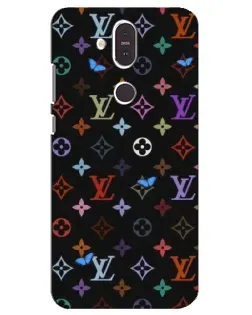 Чехол для Nokia 8.1 (2018) с картинкой «Цветная монограмма LV»