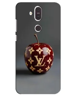 Чехол для Nokia 8.1 (2018) с картинкой «Красное яблоко LV»