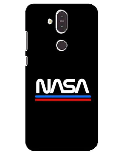Чехол для Nokia 8.1 (2018) с картинкой «NASA — классика Red Blue» Чехол для Nokia 8.1 (2018) с картинкой «NASA — классика Red Blue»