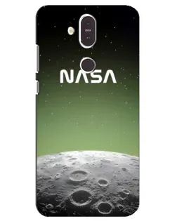 Чехол для Nokia 8.1 (2018) с картинкой «NASA — лунный градиент»