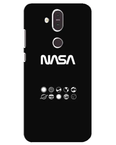 Чехол для Nokia 8.1 (2018) с картинкой «NASA — технический принт» Чехол для Nokia 8.1 (2018) с картинкой «NASA — технический принт»
