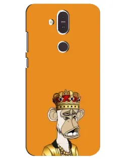 Чехол для Nokia 8.1 (2018) с картинкой «Золотая обезьяна Bored Ape» Чехол для Nokia 8.1 (2018) с картинкой «Золотая обезьяна Bored Ape»