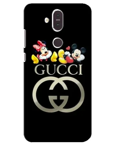 Чехол для Nokia 8.1 (2018) с картинкой «Gucci — герои Disney»