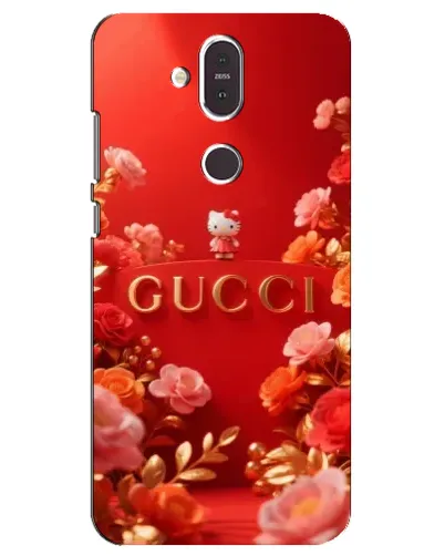 Чехол для Nokia 8.1 (2018) с картинкой «Gucci — золотой сад»
