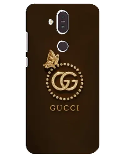 Чехол для Nokia 8.1 (2018) с картинкой «Gucci — золотая бабочка»
