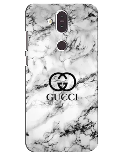 Чехол для Nokia 8.1 (2018) с картинкой «Gucci — мраморный шик»