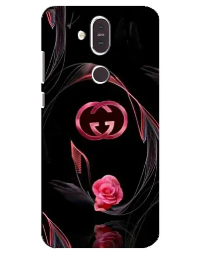Чехол для Nokia 8.1 (2018) с картинкой «Gucci — неоновая роза»