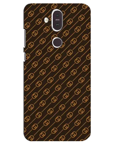 Чехол для Nokia 8.1 (2018) с картинкой «Gucci — золотые диагонали»