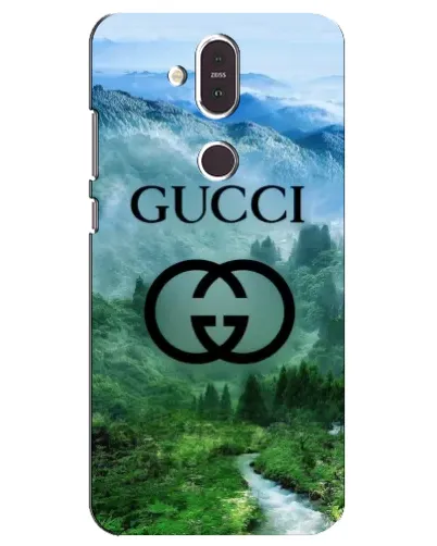 Чехол для Nokia 8.1 (2018) с картинкой «Gucci — горный пейзаж»