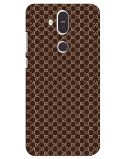 Чехол для Nokia 8.1 (2018) с картинкой «Gucci — шоколадная сетка»