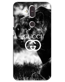 Чехол для Nokia 8.1 (2018) с картинкой «Gucci — дикая природа»