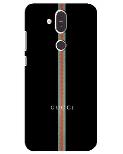 Чехол для Nokia 8.1 (2018) с картинкой «Gucci — строгая линия»