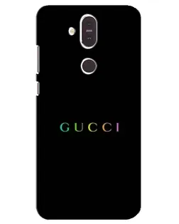 Чехол для Nokia 8.1 (2018) с картинкой «Gucci — неоновый минимализм»