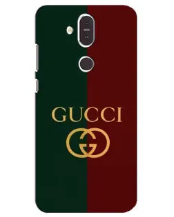 Чехол для Nokia 8.1 (2018) с картинкой «Gucci — темно-зеленый градиент»