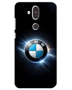 Чехол для Nokia 8.1 (2018) с картинкой «BMW — неоновое сияние» Чехол для Nokia 8.1 (2018) с картинкой «BMW — неоновое сияние»