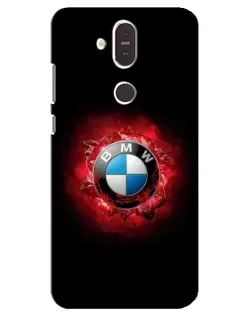 Чехол для Nokia 8.1 (2018) с картинкой «Логотип BMW — вспышка»