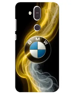 Чехол для Nokia 8.1 (2018) с картинкой «Золотистый дым BMW»