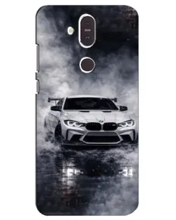Чехол для Nokia 8.1 (2018) с картинкой «BMW сквозь туман»