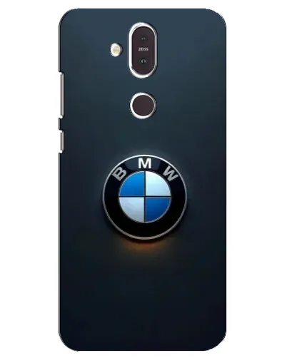 Чехол для Nokia 8.1 (2018) с картинкой «Логотип BMW — минимализм»