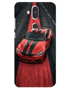Чехол для Nokia 8.1 (2018) с картинкой «BMW на красной дорожке»