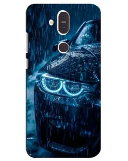 Чехол для Nokia 8.1 (2018) с картинкой «BMW под дождем»