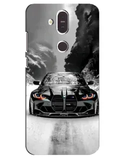 Чехол для Nokia 8.1 (2018) с картинкой «BMW — акварельный дрифт»