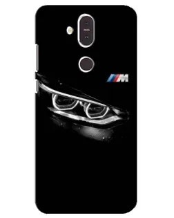 Чехол для Nokia 8.1 (2018) с картинкой «BMW — взгляд тигра»