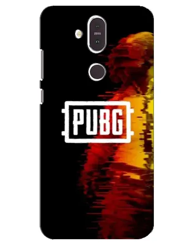 Чехол для Nokia 8.1 (2018) с картинкой «Яркий логотип PUBG»