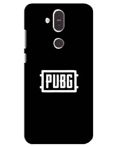 Чехол для Nokia 8.1 (2018) с картинкой «Лого BMW — металлический блеск»