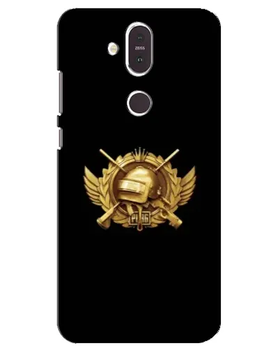 Чехол для Nokia 8.1 (2018) с картинкой «PUBG — оранжевый градиент»