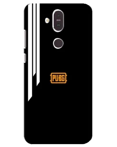 Чехол для Nokia 8.1 (2018) с картинкой «PUBG — вертикальные линии»