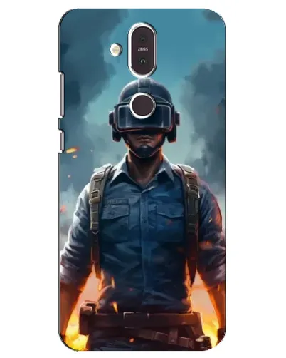 Чехол для Nokia 8.1 (2018) с картинкой «PUBG — реалистичный герой»