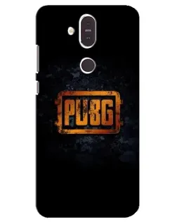 Чехол для Nokia 8.1 (2018) с картинкой «PUBG — золотой логотип»