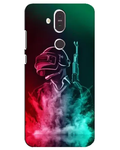 Чехол для Nokia 8.1 (2018) с картинкой «PUBG — огненный воин»