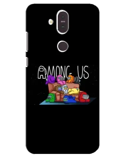 Чохол для Nokia 8.1 (2018) з картинкою «Логотип Among Us» Чохол для Nokia 8.1 (2018) з картинкою «Логотип Among Us»