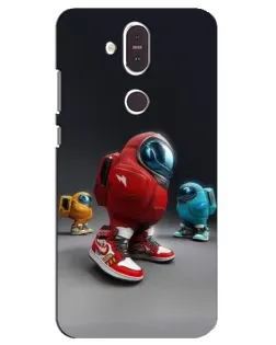 Чохол для Nokia 8.1 (2018) з картинкою «Among Us — 3D стиль» Чохол для Nokia 8.1 (2018) з картинкою «Among Us — 3D стиль»