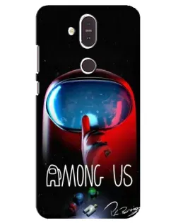Чохол для Nokia 8.1 (2018) з картинкою «Червоний імпостер — макро» Чохол для Nokia 8.1 (2018) з картинкою «Червоний імпостер — макро»