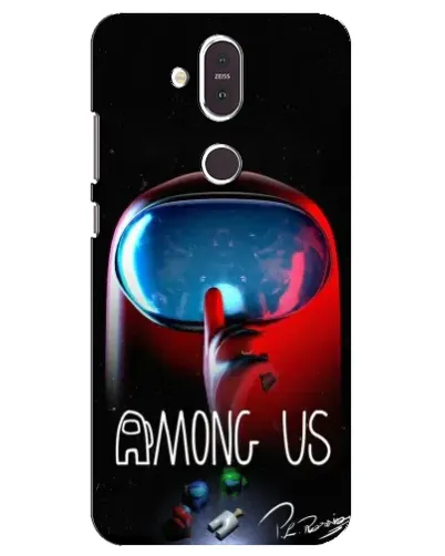 Чохол для Nokia 8.1 (2018) з картинкою «Червоний імпостер — макро» Чохол для Nokia 8.1 (2018) з картинкою «Червоний імпостер — макро»