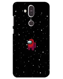 Чохол для Nokia 8.1 (2018) з картинкою «Червоний Among Us» Чохол для Nokia 8.1 (2018) з картинкою «Червоний Among Us»