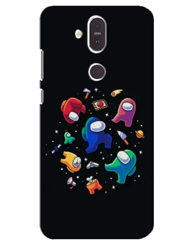 Чохол для Nokia 8.1 (2018) з картинкою «Among Us космос» Чохол для Nokia 8.1 (2018) з картинкою «Among Us космос»