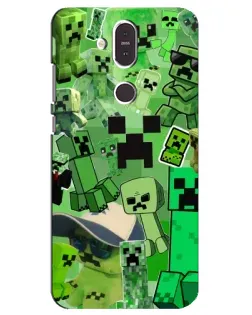 Чохол для Nokia 8.1 (2018) з картинкою «Кріпери Minecraft» Чохол для Nokia 8.1 (2018) з картинкою «Кріпери Minecraft»