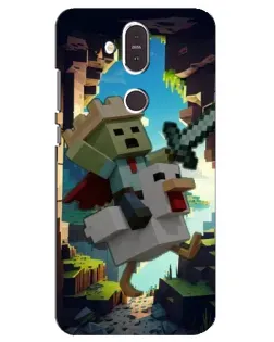 Чохол для Nokia 8.1 (2018) з картинкою «Стів та гусь» Чохол для Nokia 8.1 (2018) з картинкою «Стів та гусь»