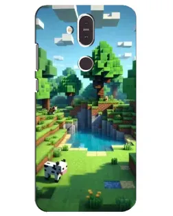 Чохол для Nokia 8.1 (2018) з картинкою «Minecraft літній день»